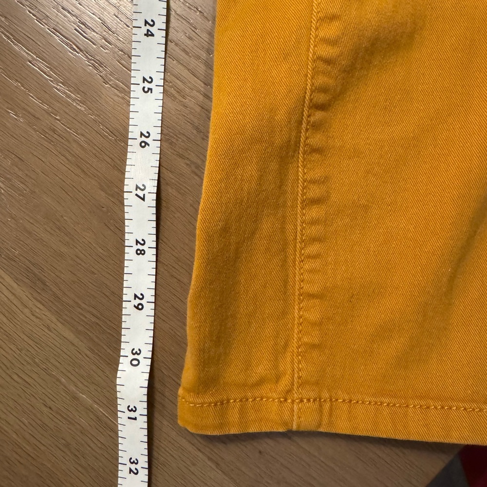 Tory Burch Golden/Mustard Yellow Low Rise Jean - Picture 5 of 6